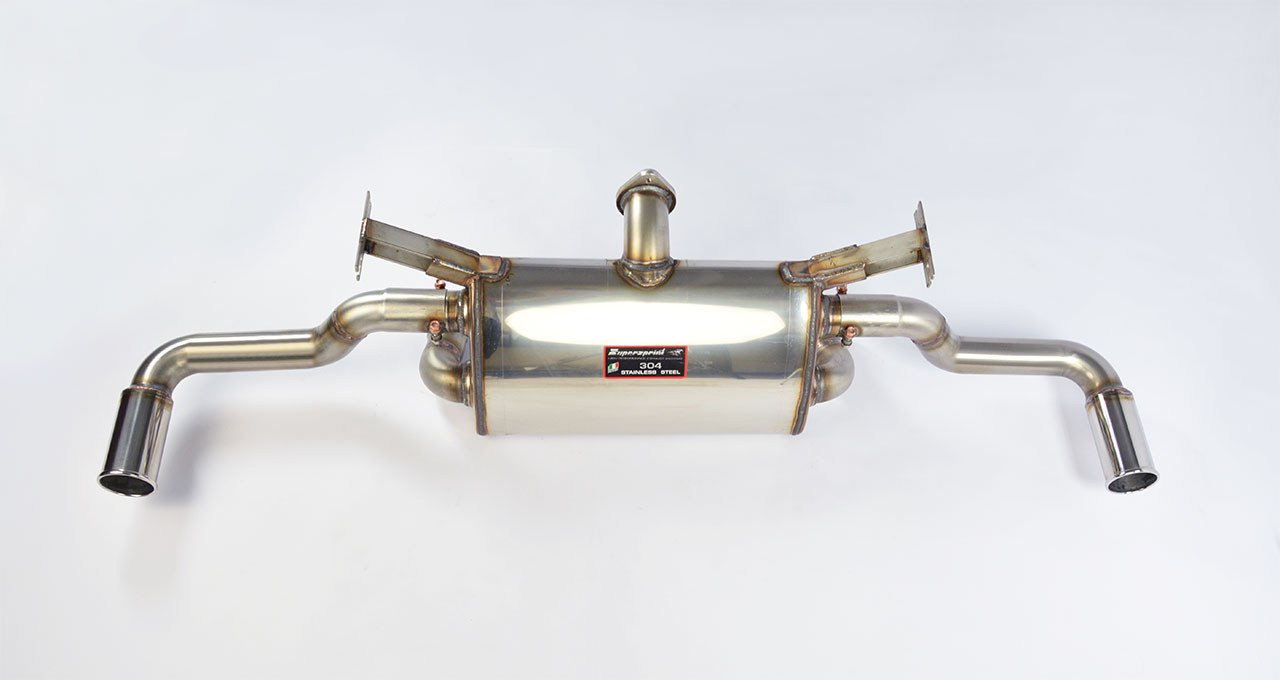 Posteriore destro O70 + sinistro O70 ''Sport/Racing''<br>Con tubo By-pass per valvola di serie