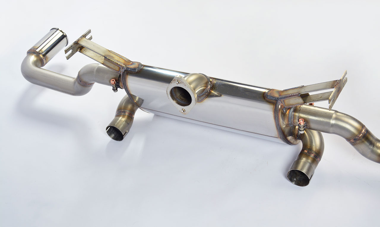 Posteriore destro O70 + sinistro O70 ''Sport/Racing''<br>Con tubo By-pass per valvola di serie