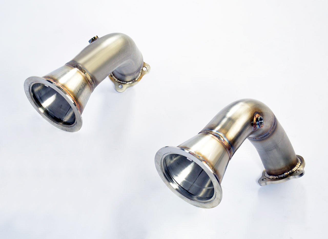 Kit downpipe Destro + Sinistro<br>(Sostituisce catalizzatore)<br>(Guida a sinistra / destra)