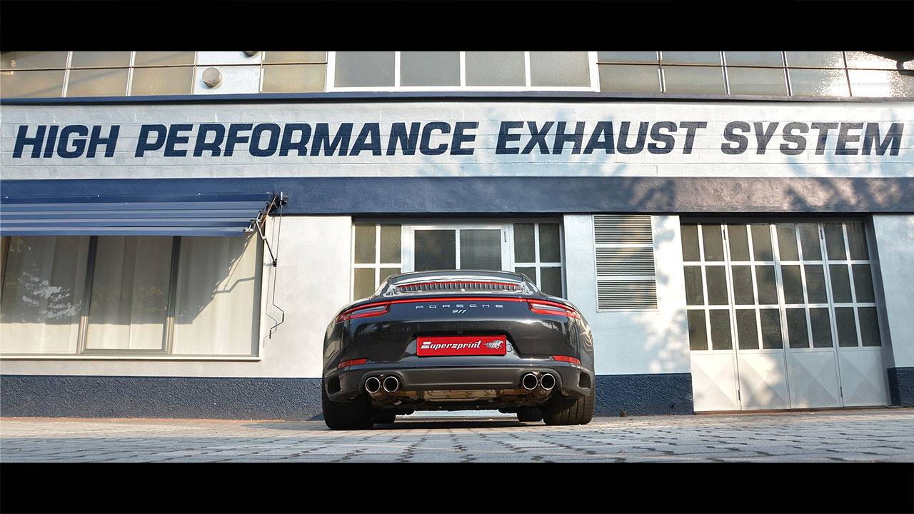 Porsche Carrera 4S 991 3.0i Turbo (420 Hp) - sistema Cat-back Supersprint con valvola