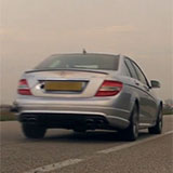 Mercedes C63 AMG con collettori e catalizzatori sportivi