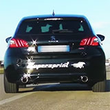 PEUGEOT 308 GTi sound con impianto di scarico completo Supersprint