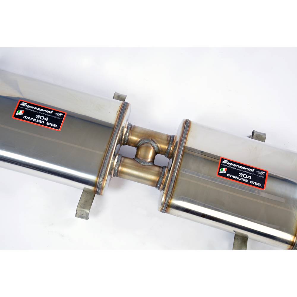 Scarico anteriore + centrale destro (3 Silenziatori)<br>Disponibile su richiesta