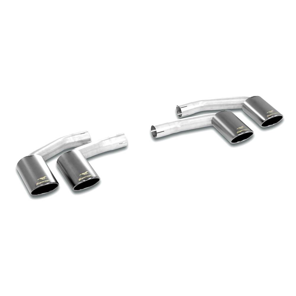 Kit terminali Destro - Sinistro 4 uscite 100x75 "Gun Metal Grey"