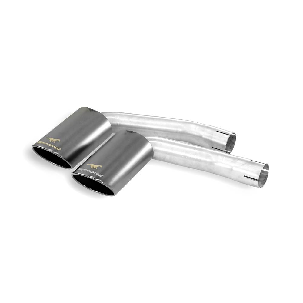 Kit terminali Destro - Sinistro 4 uscite 100x75 "Gun Metal Grey"