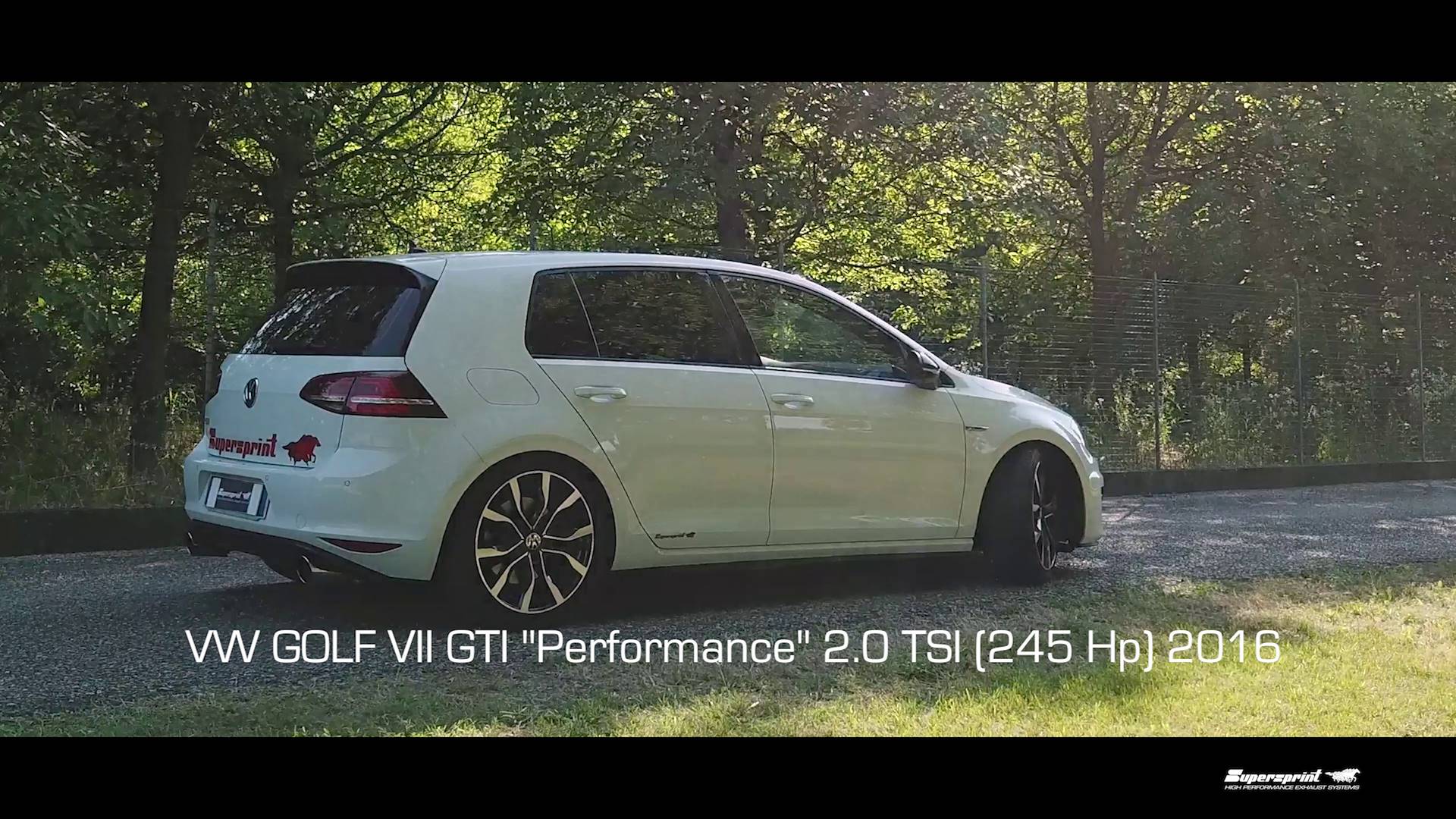 Supersprint exhaust for VW GOLF VII GTI Performance 2.0 TSI (245 Hp) 2016